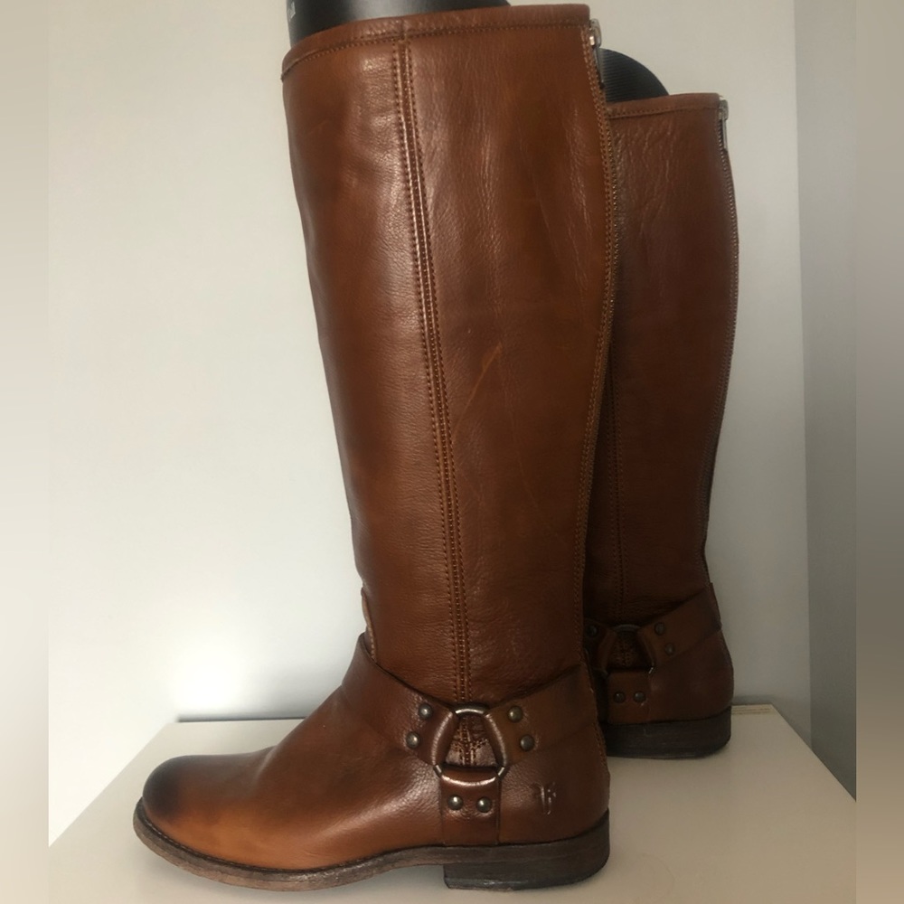 Frye Buckle Riding Boots - Picture 5 of 9